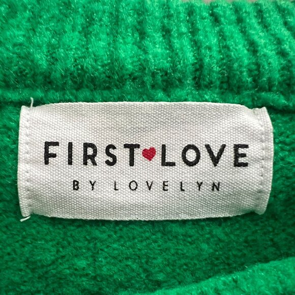 Bold Stripes FIRST LOVE Oversized Sweater - SMALL - Picture 6 of 8